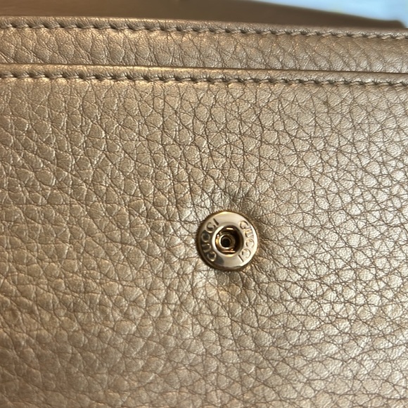Gucci Leather Long Wallet - Gold - Picture 7 of 8